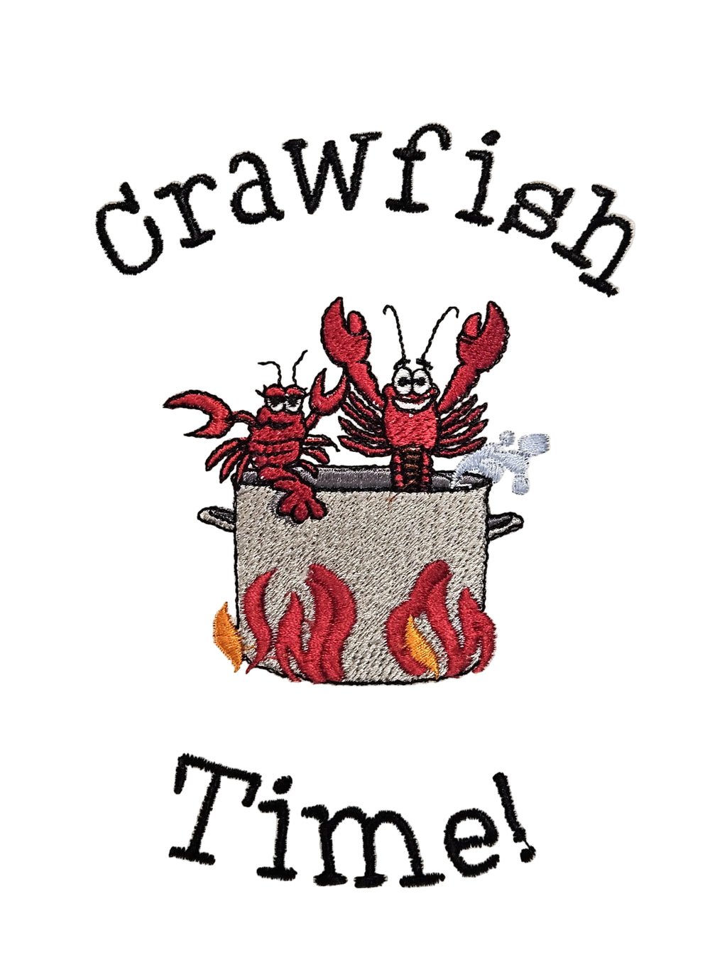 Crawfish Boil Kitchen Towel | Embroidered Louisiana Gift